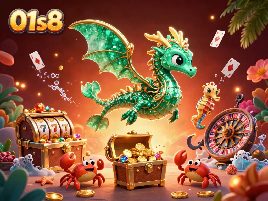 Experience thrilling gameplay at 01s8 with vibrant scenes of slots and live casino gaming.