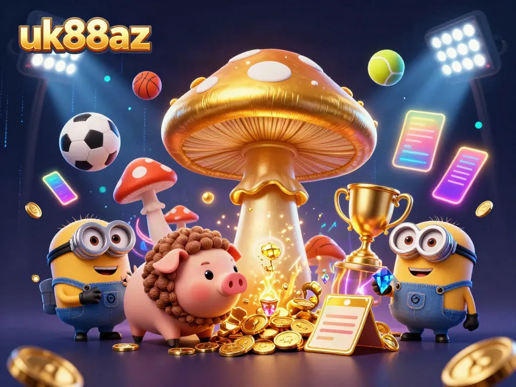 Experience exciting betting with uk88az's magical theme featuring a wizard and treasures.