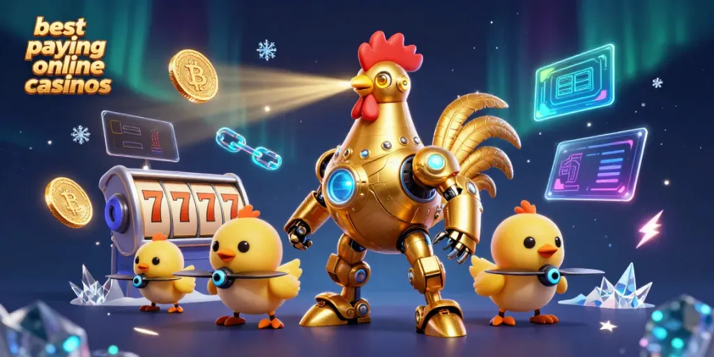 Engage with the best paying online casinos featuring dynamic gaming elements and a vibrant golden rooster robot